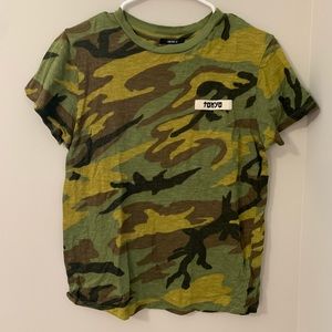 Camo “Tokyo” U Neck Tee